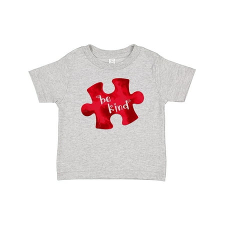 

Inktastic Autism Awareness Be Kind Red Puzzle Piece Boys or Girls Baby T-Shirt