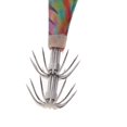 thumbnail image 3 of Calamares Jigs Gancho Artificial Señuelos de Pesca Simulación de Camarones Anzuelos de Cebo Rayas verdes, 3 of 8