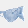 thumbnail image 2 of Fishers Finery Tranquility Therapeutic Silk Smooth Adjustable Sleep Eye Mask for Sleep Support Blue, 2 of 3