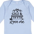 thumbnail image 4 of Inktastic Gigi and Poppop Love Me Girls Long Sleeve Baby Bodysuit, 4 of 5