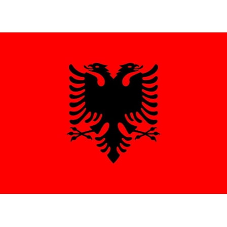 Albania Flag Decal Sticker - 6 inches wide