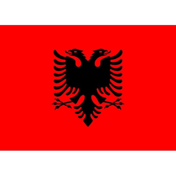 Albania Flag Decal Sticker - 6 inches wide