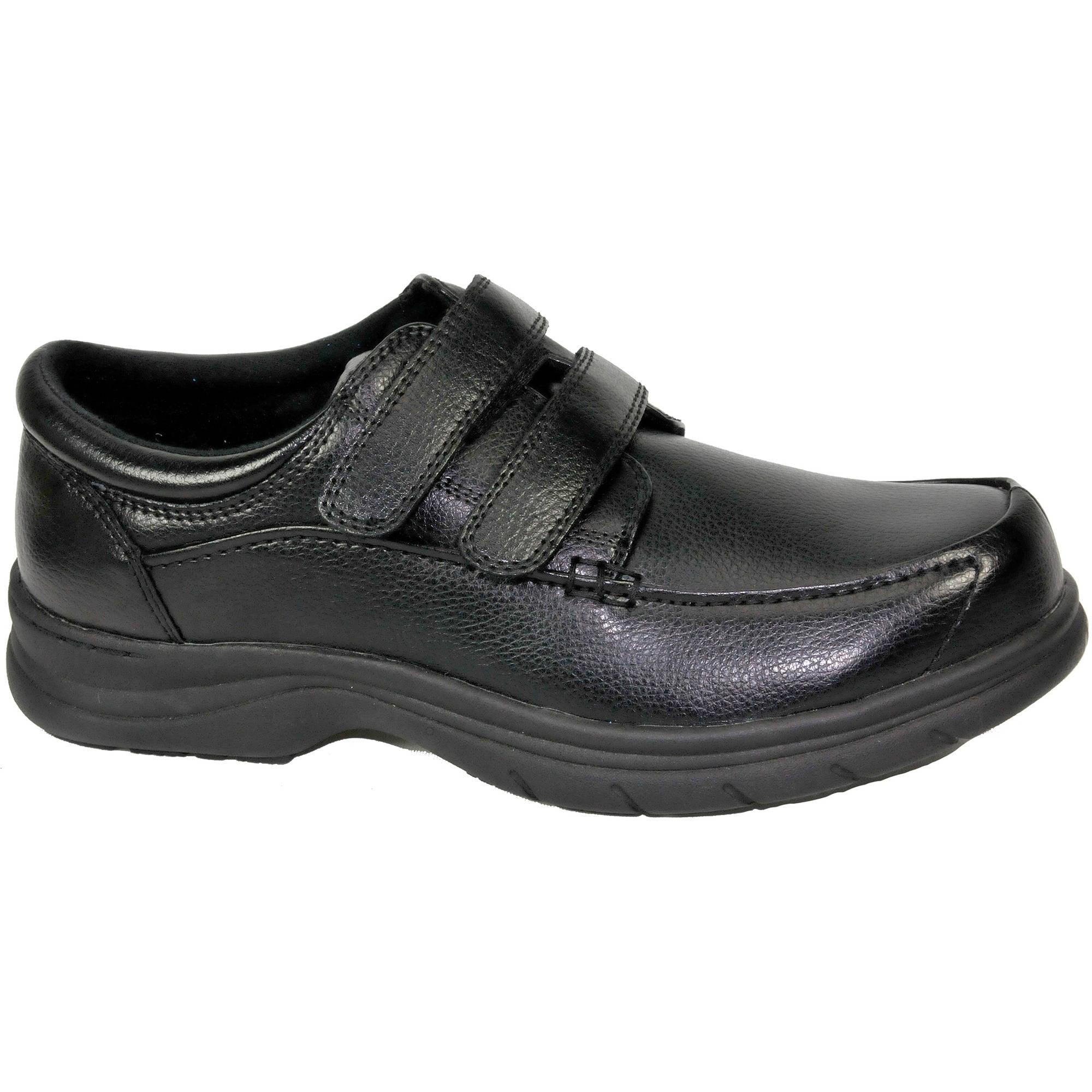 BRAND  NEW MEN'S DR SCHOLL'S BLACK CASUAL SLIP-ON SHOES with LEATHER UPPERS 