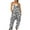 Dark Gray jumpsuits for women, variant on Wycnly Womens Jumpsuits Vintage Wide Leg Loose Fit Pocket Strap Long Jumpsuits Trendy Leopard Print V-Neck Sleeveless Maxi Summer Rompers Black s