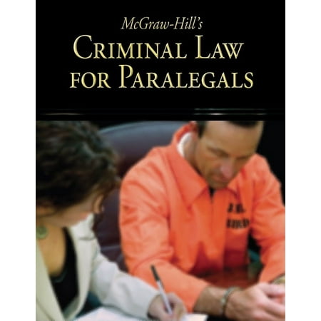 Pre-Owned McGraw-Hill's Criminal Law for Paralegals (Paperback) 0073376965 9780073376967