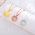 thumbnail image 2 of EUDORA Harmony Bola Chime Ball Necklace for Pregnancy mom-to-be, Elegant Nail-Sand Finished Maternity Bell Gifts for Mother Wife Daughter, llamador de Angeles, 30 & 45 inch Chain - Gold, 2 of 9