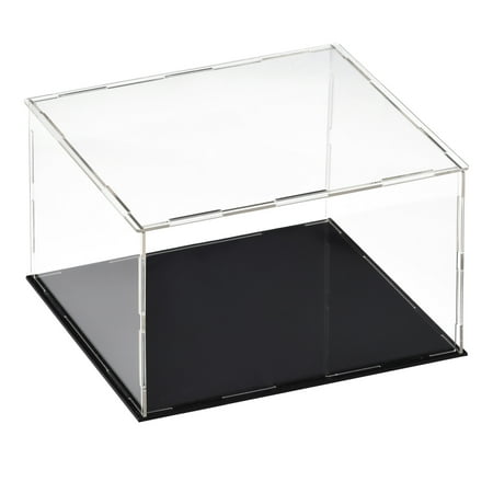 Uxcell Acrylic Display Case Box Dustproof Protection Showcase Cube Collectibles 11.8x11.8x7.9 inch
