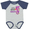 thumbnail image 3 of Inktastic Little Sister Cute Purple Dragon Girls Baby Bodysuit, 3 of 5