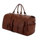 thumbnail image 1 of Bolsa de lona para ropa, bolso de fin de semana, bolso de hombro portátil, bolso grande multiusos Marrón, 1 of 9