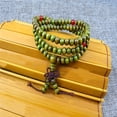 thumbnail image 6 of [Wooden Sandalwood Bead Prayer Bracelet] Sandalwood 108 Prayer Bead Bracelet with 6Mm Wooden Beads,Black, 6 of 19