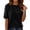 Black, variant on Short Sleeve Knitted Pullover – Crew Neck Diamond Pattern Sweater – Lightweight Summer Top – Elegant Casual Knit Shirt – Available in 14 Colors – Sizes S-XXL