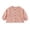 Y39-Pink, variant on PRfgtbd Toddler Boys Girls Long Sleeve Shirts Relaxed Fit Button Down Linen Shirt For Kids Solid Color Crewneck Shirts Casual Tops Basic Trendy T-Shirts