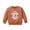 Brown, variant on Odeerbi Baby Boy Girl Clothes Toddler Outfit Infant Unisex Charcoal Letter Printing 2025 Long Sleeve T-shirt Pullover Brown