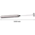 thumbnail image 2 of Milk Frother Handheld Electric Milk Foamer Portable Mini Mixer Machine Stainless Steel  Handheld Espresso Mixer  Operated Frother Coffee Stirrer Maker for Hot  Coffee, 2 of 6