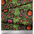 thumbnail image 2 of Soimoi Green Cotton Poplin Fabric Wild Animal Skin Print Fabric by Yard 42 Inch Wide, 2 of 3