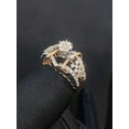 thumbnail image 2 of Pave 1.30 Cts Round Brilliant Cut Diamonds Wedding Cluster Ring In Hallmark 14K Rose Gold, 2 of 13