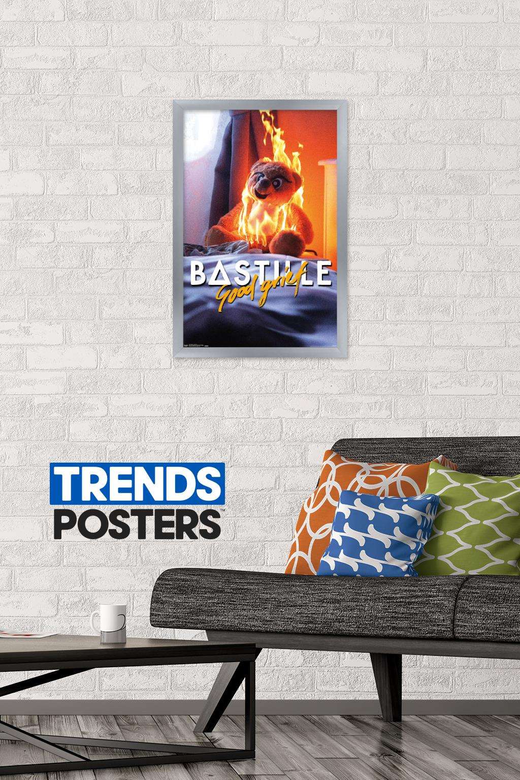 Bastille - Good Grief Wall Poster, 14.725" x 22.375", Framed