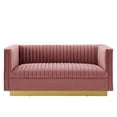 thumbnail image 5 of Sanguine Vertical Channel Tufted Performance Velvet Loveseat-EEI-4530, 5 of 7