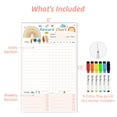 thumbnail image 5 of Clever Clean Dry Erase Chores Chart, Reusable Reward Chart, Non-Magnetic Chore Board Clings to Any Smooth Surfaces, 6 Whiteboard Markers Included, 5 of 7