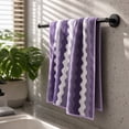 thumbnail image 6 of Aoznliie Bath Towel,Quick Drying Cotton Bath Towels,14x 30 in Soft & Absorbent Bath Towels for Bathroom Hotel Gyms,Purple, 6 of 6