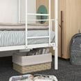 thumbnail image 3 of Gundir Modern Twin over Twin Metal Space-Saving Bunk Bed with Ladder, White, 3 of 7