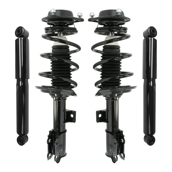 Unity Automotive Front & Rear Complete Strut Assembly Shock Kit Fits 2011-2016 Hyundai Elantra Sedan, 4-11137-259180-001