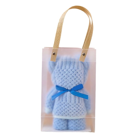 COM1950s Bear Hooded Towel, Soft Cotton Cute Animal Towel for Kids, Super Absorbent Baby Shower Gift, Newborn Essential Bath Towel for Infants Toddlers, Unisex Birthday Present for Boys Girls