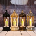 Cheer US Vintage Decorative Lantern with LED Pillar Candle Outdoor