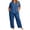 Blue, variant on Plus Size Womens Oxford Cloth Windbreaker Hooded Full Zip Drawstring Waist Dual Exterior Pocket Waterproof Outdoor Rain Outerwear Jackets Red XL