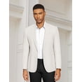 thumbnail image 2 of COOFANDY Men's Cotton Linen Suit Jackets Business Casual Blazer Stylish Regular Fit Sport Coat, 2 of 6