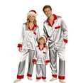thumbnail image 5 of ZJXFGS Unisex Christmas Pajamas,Matching Pjs for Couples,Christmas Pajamas Family,Satin Pajama Set for Women,Christmas Matching Pajamas Family,Matching Christmas Pajamas,SilverS, 5 of 8