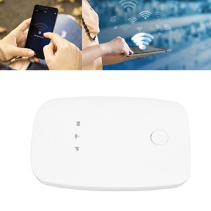4G Wi-Fi portable, 150Mbps 4G LTE Mobile Hotspot se connecte jusqu'à 10 Dispositifs, support WPA WPA2 Chiffrement Wi Fi,4G Portable Wi Fi pour le camping en voiture,2100mAh Batterie,Europe