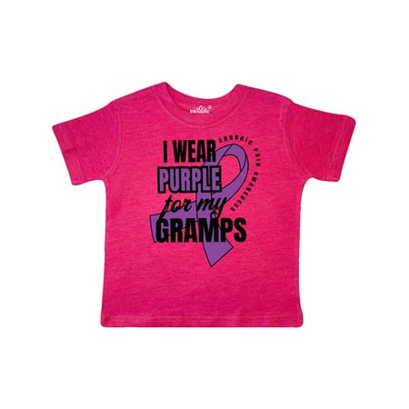 

Inktastic Chronic Pain I Wear Purple For My Gramps Gift Toddler Boy or Toddler Girl T-Shirt