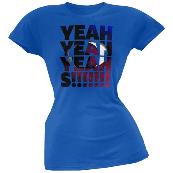 Yeah Yeah Yeahs Women's Juniors Stacked Logo Short Sleeve T Shirt