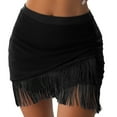 thumbnail image 2 of TODOZO Sarong Wraps for Women Swimsuit Coverups Beach Bathing Suit Cover Up Tassels Bikini Short Wrap Skirts for Swimwear, 2 of 9