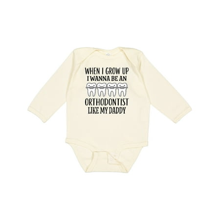 

Inktastic Future Orthodontist Baby Gift Boys or Girls Long Sleeve Baby Bodysuit