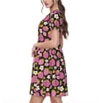 thumbnail image 2 of Vsdgher Robes Maxi Midi Décontractées Fraise pour Femmes Été 2025 Manches Courtes Légères Col Rond Robe de Plage, 2 of 6