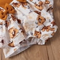 thumbnail image 6 of Kiapeise Baby Girl Ruffle Sleeve Ribbed T-Shirt + Suspender Shorts + Headband, 6 of 6