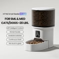 thumbnail image 3 of Automatic Cat Feeder, 4L Dog Food Dispenser with WiFi APP Control, Timed Pet Feeder for Cats and Small Dogs, Programmable Portion Control with Slow Feed Mode, 3 of 10