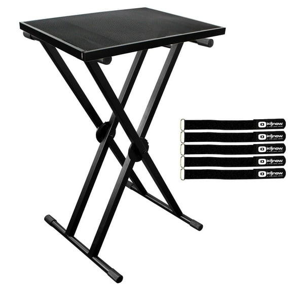 ProX T-KSTU Keyboard Stand Table with Easy Lock DJ Coffin Keyboard Stand Package