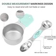 thumbnail image 5 of Measuring Cups and Spoons Set- 304 Stainless ,Double Measurement Markings,Set of 16 with Leveler for Measure Dry and Liquid Ingredients (Mint), 5 of 7