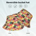 thumbnail image 2 of Fuzoiu Cute Cartoon Cat Print Reflective Bucket Hat,Outdoor Hat for Men and Women,Bucket Hat for Travel Fishing Hunting Summer Camp, 2 of 6