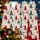 thumbnail image 3 of Puyaiuu Women 2 Piece Christmas Satin Pajama Set Cute Print Long Shirt Loose Shorts Matching Set Loungewear Gift, 3 of 5