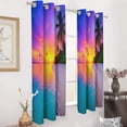 thumbnail image 3 of Tropical Sunset Beach Paradise Window Blackout Curtain 3d Printed Blackout Curtain Bedroom Living Room Hotel Window 2 Panel Shade, 3 of 6
