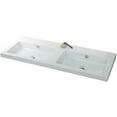 thumbnail image 2 of Nameeks Can04011-Con-Six Hole Tecla 47-1/4" Ceramic Double Basin Bathroom Sink For Console, 2 of 2