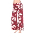 thumbnail image 4 of White Mark Women's Hawaiian Flower Palazzo Pants, 4 of 7