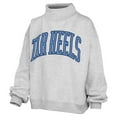 thumbnail image 2 of Women's Pressbox Gray North Carolina Tar Heels Oversized Nelson Mock Neck Sweatshirt, 2 of 3