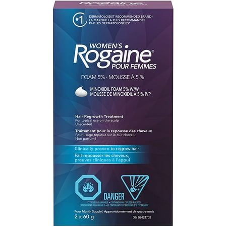 Women's Rogaine 5% Minoxidil Foam Once-a-day Hair Loss & Thinning  Treatment, 4 Months Supply | Walmart Canada