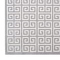 Modway Freydis Greek Key 8x10 Area Rug in White and Light Gray