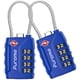 thumbnail image 1 of Candado de equipaje Puroma con combinación de 4 dígitos aprobado por la TSA (paquete de 2), 1 of 7